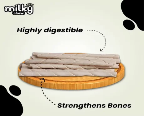 Dogaholic Milky Chew Stick Style, Puppies & Adult Dog Treat 30 pcs at ithinkpets