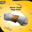 Dogaholic Milky Chicken and Cheese Bone Style Dog Treat 10 pcs 150 Gms