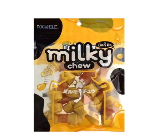 Dogaholic Milky Chicken and Cheese Bone Style, Puppies & Adult Dog Treat at ithinkpets (2)