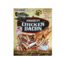 Dogaholic Noodles Chicken Bacon Strips Smoke Dog Treat at ithinkpets