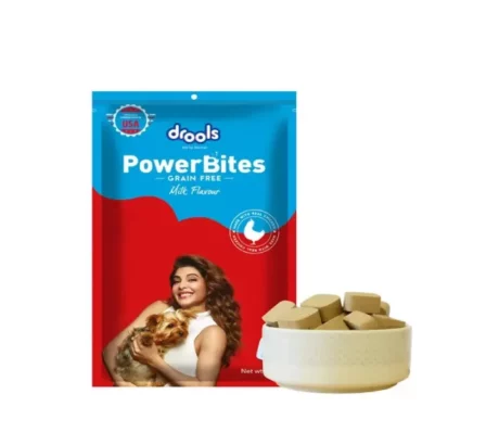 Drools Power Bites Milk Flavour Real Chicken Dog Treats at ithinkpets.com