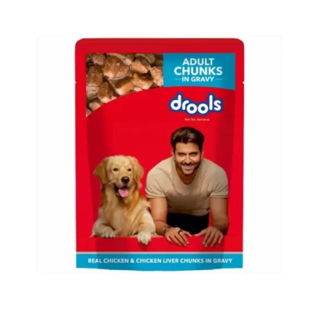 Drools Real Chicken and Chicken Liver Chunks in Gravy Adult Wet Food at ithinkpets.com