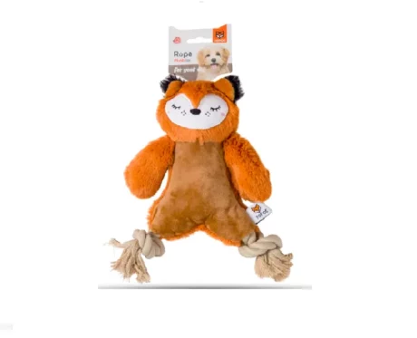 FOFOS Ropeleg Plush Bear Squeaky Dog Toy,Puppies and Adult at ithinkpets (2)