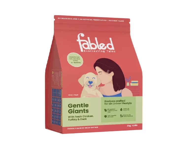 Fabled Gentle Giant Puppy Large Breed Recipe Dry Dog Food, With Fresh Chicken, Turkey And Duck at ithinkpets (4)