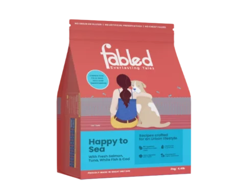 Fabled Happy To Sea Fish Adult Dry Dog Food,With Fresh Salmon, Tuna, White Fish & Cod at ithinkpets
