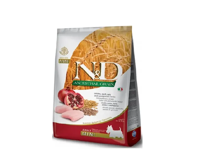 Farmina N&D Ancestral Grain Chicken and Pomegranate, 2.5 Kgs, Adult Mini Dog Dry Food at ithinkpets (2)