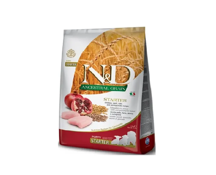 Farmina N&D Ancestral Grain Chicken and Pomegranate 2.5 Kgs- Starter Puppy Dry Food at ithinkpets