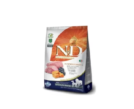 Farmina N&D Pumpkin Lamb and Bluberry Adult Medium and Maxi Dog Dry food, 2.5 Kgs at ithinkpets (2)