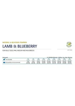 Farmina N&D Pumpkin Lamb and Bluberry Adult Medium and Maxi Dog Dry food, 2.5 Kgs at ithinkpets (3)