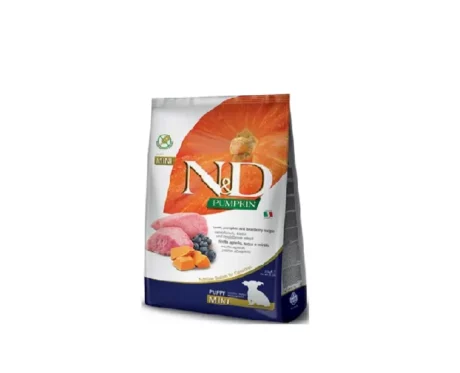 Farmina N&D Pumpkin Lamb and Blueberry Mini Puppy Dog Dry Food, 2.5 Kgs at ithinkpets (2)