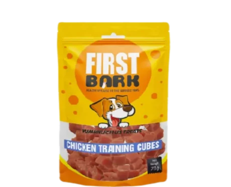 First Bark Chicken Training Cube Dog Treat at ithinkpets