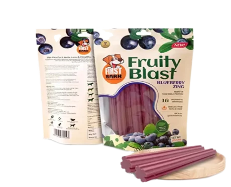 First Bark Fruity Blast Blueberry Zing at ihinkpets.com