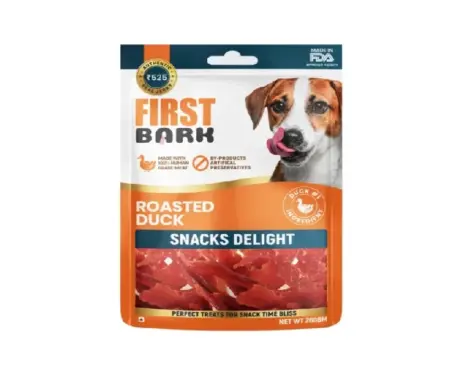 First Bark Roasted Duck Dog Treat, 70 Gms at ithinkpets.com 1