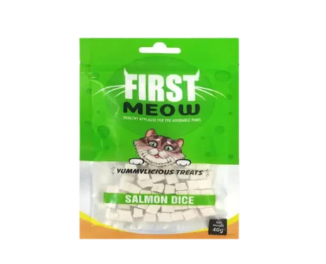 First Meow Salmon Dice at ithinkpets.com