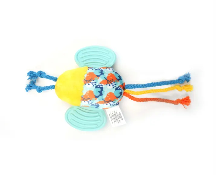 Fofos Puppy Toy Bee, Plush and Rope Toy at ithinkpets (4)