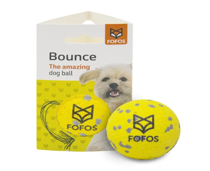 Fofos Super Bounce Dog Ball All Breeds Dog Toy at ithinkpets.com (1)
