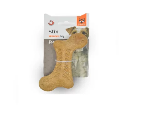Fofos Woodplay Bone Dog Chew Toy, Puppies and Adult at ithinkpets (9)