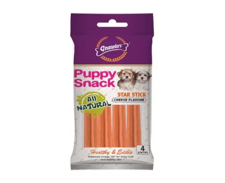 Gnawlers Puppy Snack Star Dog Cheese Stick Dog Treats at ithinkpets