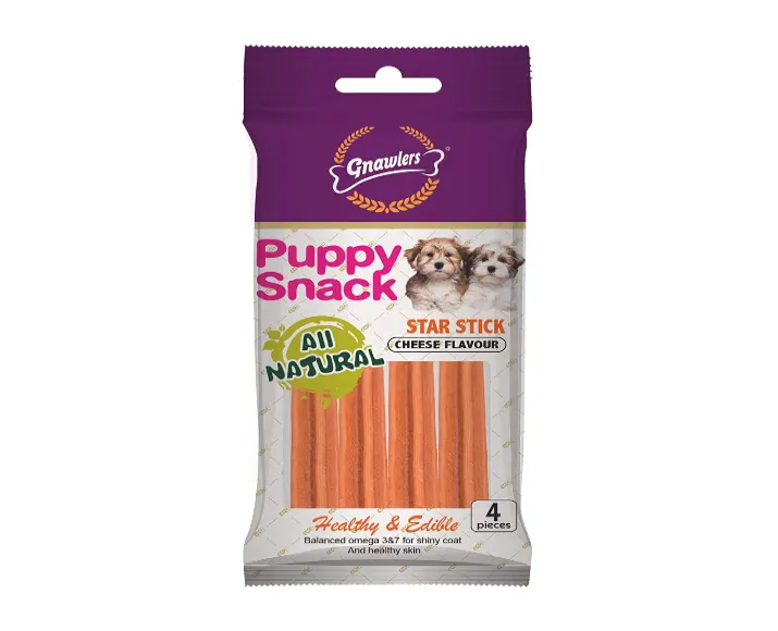 Gnawlers Puppy Snack Star Dog Cheese Stick Dog Treats at ithinkpets (1)