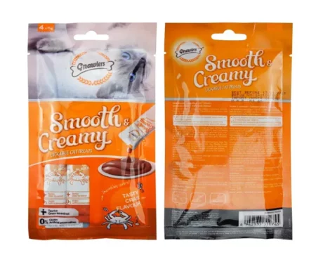 Gnawlers Smooth Creamy Treat with Crab, Adult Cat Creamy Treat at ithinkpets