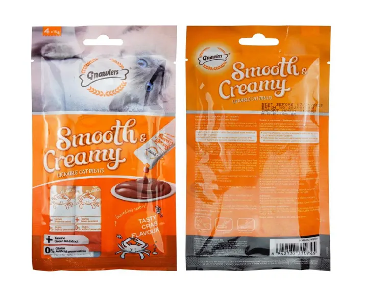 Gnawlers Smooth Creamy Treat with Crab, Adult Cat Creamy Treat at ithinkpets (2)
