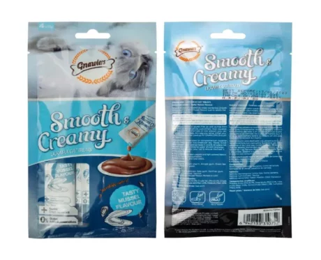 Gnawlers Smooth Creamy Treat with Mussels, Adult Cat Creamy Treat at ithinkpets