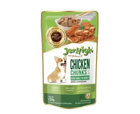 JerHigh Chicken and Vegetable in Gravy, Adult Dog Wet Food Ithinkpets (1)