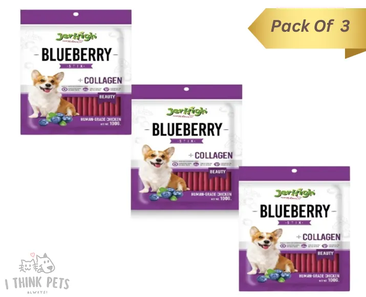 Jerhigh Blueberry Stix, Puppies and Adult Dog Treats at ithinkpets.com (1)