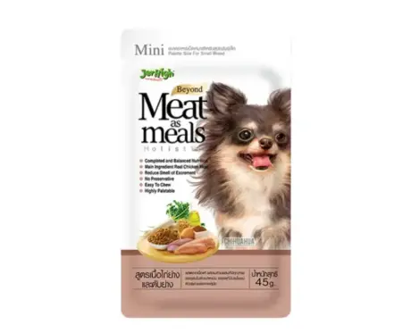 Jerhigh Meat as Meals Grilled Chicken and Liver Recipe, Dog Wet Food (Small Breed)
