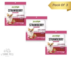 Jerhigh Strawberry Stix, Puppies and Adult Dog Treats at ithinkpets.com (1)