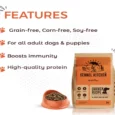 Kennel Kitchen Grain Free Dog Dry Food, Chicken, Egg and Chickpeas for Puppies and Adult Dog Food