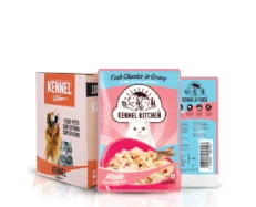 Kennel Kitchen Fish Chunks in gravy, Kitten and Adult Cats at ithinkpets.com (1) (2)