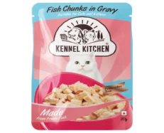 Kennel Kitchen Fish Chunks in gravy, Kitten and Adult Cats at ithinkpets.com (2)