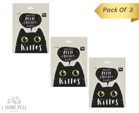 Kittos Fish Chicken Cubes, Kitten and Adult Cat at ithinkpets.com (1)