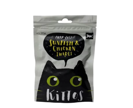 Kittos Sunfish Chicken and Twirls Cat Treats, Kitten and Adult Cat at ithinkpets