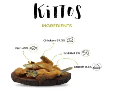 Kittos Sunfish Chicken and Twirls Cat Treats, Kitten and Adult Cat at ithinkpets