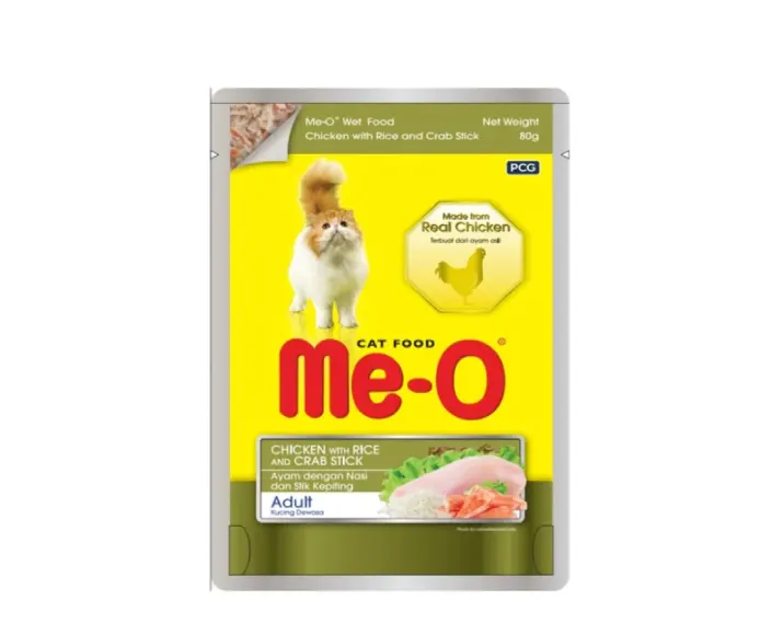 ME-O Chicken and Rice and Crab Stick Adult Cat Wet Food at ithinkpets (2)