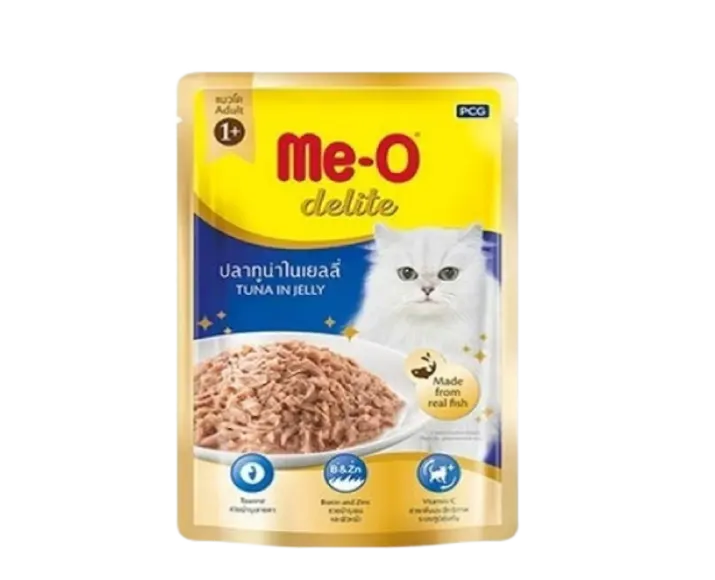 Me-O Delite Tuna in Jelly Adult Cat Wet Food at ithinkpets