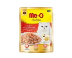 Me-O Delite Tuna with Crab Sticks in Jelly Adult Cat Wet Food at ithinkpets