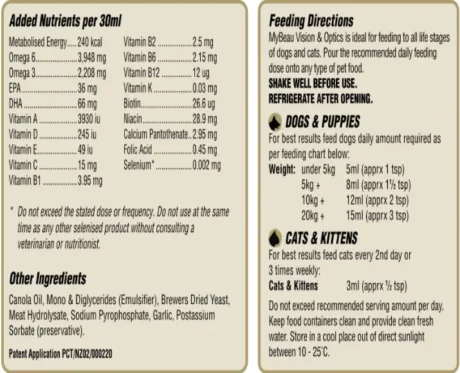 My Beau Vision and Optics 300 ml, Dogs and Cats at ithinkpets (1)