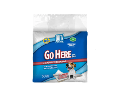 OUT! Moisture Lock Training Pee Pads with Advanced Attractant- 22 X 22 inch,30 pcs at ithinkpets