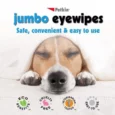 Petkin Jumbo Eyewipes 80 wipes Dogs and Cats