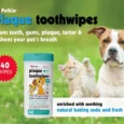 PETKIN Toothwipes for Dogs and Cats, 40 Wipes