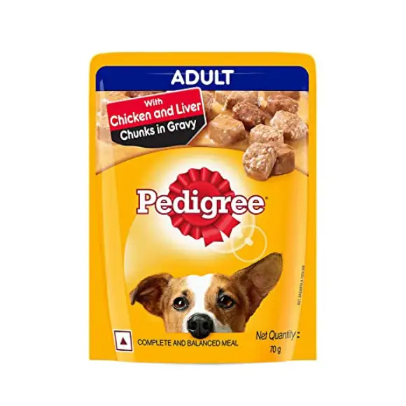 Pedigree Chicken and Liver Chunks Adult at ithinkpets.com