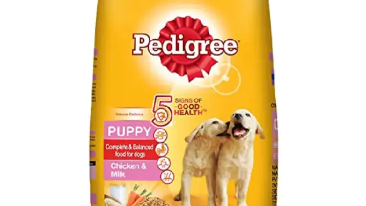 Pedigree puppy chicken hot sale and milk 3kg