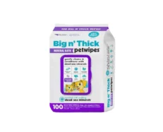 Petkin Big n Thick Mineral Bath Wipes Dogs and Cats, 100 wipes at ithinkpets.com