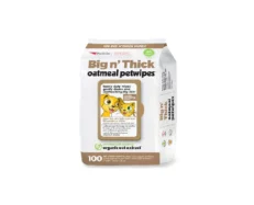 Petkin Big n Thick Oatmeal Bath Wipes Dogs and Cats, 100 wipes at ithinkpets.com