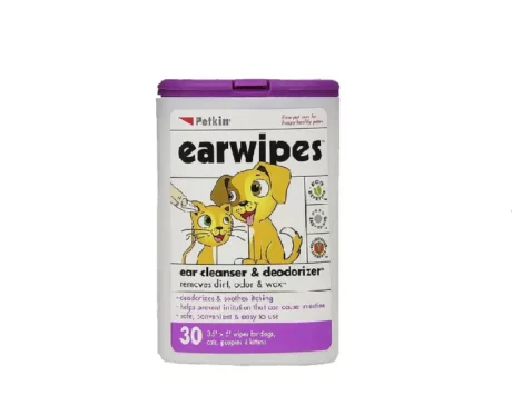 Petkin Ear Wipes 30 pcs For Dogs and Cats at ithinkpets (2)