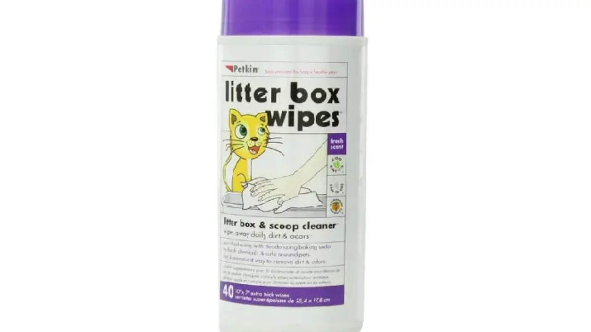 Cat litter box clearance wipes