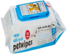 Petkin Wipes,Mega Value Pack 125 wipes, Dogs and Cats at ithinkpets 1
